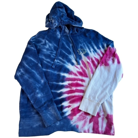 Ivory Ella Heritage Midnight Burst Tie Dye OVERSIZED Hoodie Size Small - Picture 6 of 15